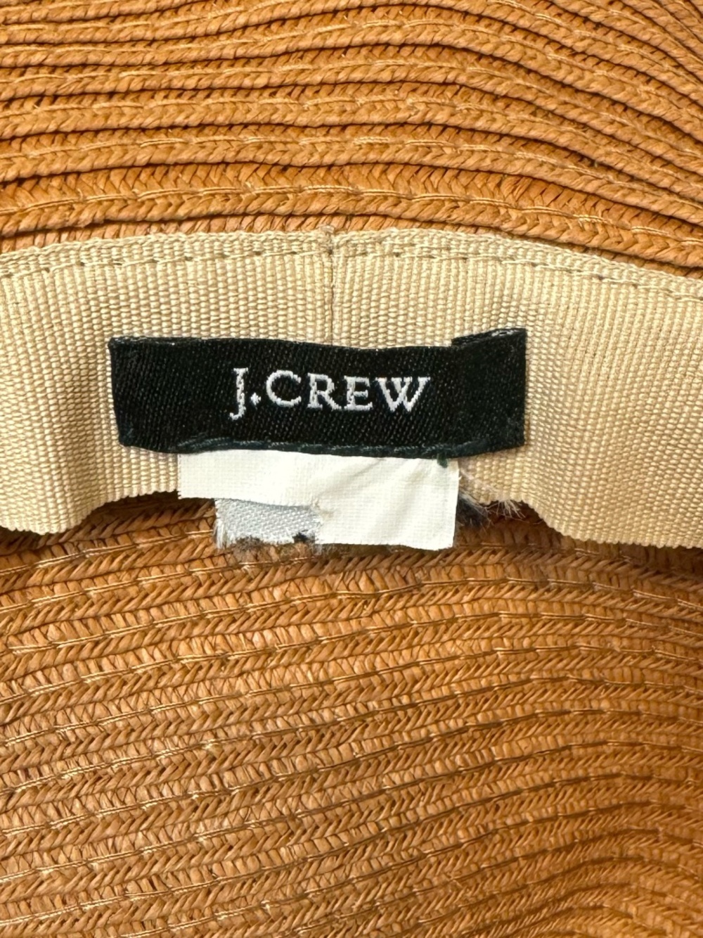 J. Crew Camel Wide Brim Floppy Sun Hat Packable Beach & Resort Hat - Picture 5 of 8